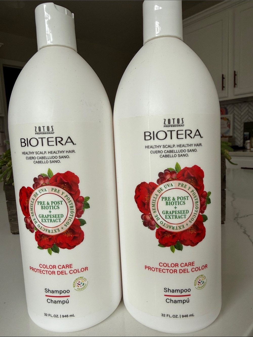 2- Biotera Color Care Shampoo with Grapeseed Extract - new 32 fl oz bottles